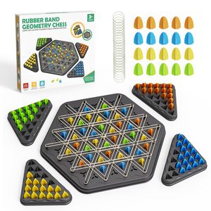 Chaîne Triangle <span class=keywords><strong>Jeu</strong></span> D'échecs Stratégie Jeux <span class=keywords><strong>De</strong></span> <span class=keywords><strong>Société</strong></span> D'échecs <span class=keywords><strong>pour</strong></span> Adultes Triangle Bande <span class=keywords><strong>De</strong></span> Caoutchouc <span class=keywords><strong>Jeu</strong></span> <span class=keywords><strong>2</strong></span> <span class=keywords><strong>à</strong></span> 4 Joueurs - Product Image 1