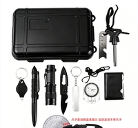 Kit de survie, équipement et fournitures de survie, trousse de premiers soins, sac bandoulière, kit d'urgence avec tente, sac de survie, cadeaux pour hommes et femmes