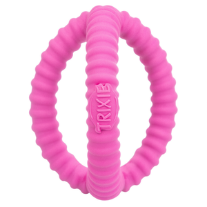Juguete para perros Trixie, anillo rosa de 17 cm, juguete masticable de goma para mascotas - Product Image 2