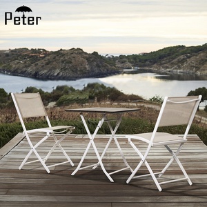 Simple <span class=keywords><strong>de</strong></span> jardín <span class=keywords><strong>de</strong></span> lujo pies <span class=keywords><strong>de</strong></span> Metal portátil plegable Silla <span class=keywords><strong>de</strong></span> juego <span class=keywords><strong>de</strong></span> <span class=keywords><strong>mesa</strong></span> <span class=keywords><strong>para</strong></span> 2 personas - Product Image 2