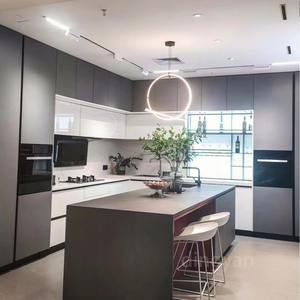 18 años 5000 + Clientes en el extranjero Gabinetes de cocina de alto brillo Otros muebles de cocina Gabinete de cocina de PVC moderno de madera Islas - Product Image 3