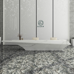 Ideas de Mostradores de Recepción Modernos Blancos de Gran Venta en 2026, Diseño Interior Moderno, Escritorio de Oficina, Mesa de Recepción - Product Image 1