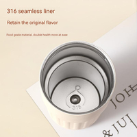 Bouteille isotherme intelligente en acier inoxydable 316 de 410 ml avec affichage numérique LED de la température et logo personnalisé – Tasse à café thermos
