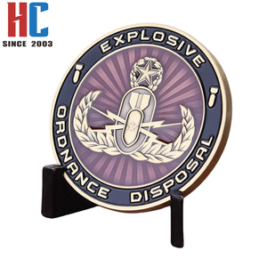 20 năm nhà máy tùy chỉnh EOD thách thức đồng xu nổ ormnance Xử lý kim loại men đồng xu - Product Image 5