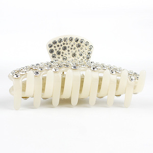 Pinces à cheveux en acétate CANYUAN, mode, entièrement serties de diamants, pour cheveux longs, accessoires pour cheveux couleur champagne pour femmes, logo personnalisé, vente en gros - Product Image 6