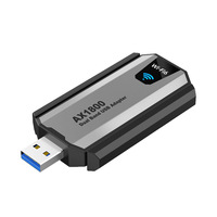 Adaptateur Wi-Fi externe USB 3.0 AX1800 WiFi 6, 1800 Mbps, double bande 5 GHz 2,4 GHz, sans pilote pour PC portable