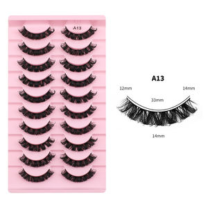 D-Curl Wimpern, Flauschige Seidenwimpern, Natürliche Schwung-Streifenwimpern, Komfortabler Tragekomfort, 3D Faux-Mink-Wimpern - Product Image 6