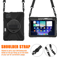 Funda protectora giratoria portátil para tableta 360 para Mi Pad 6/Pad 6 Pro Material plástico con correa de mano y bolígrafo de soporte