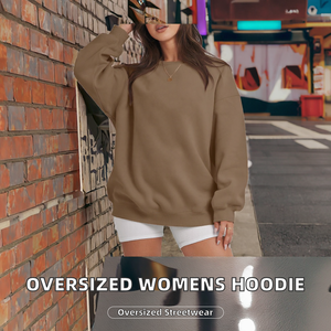 Sweat-shirts imprimés streetwear pour femmes, sweats à capuche en molleton, pulls oversize à col rond, mode décontractée d'automne - Product Image 2