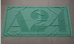 Asciugamano da Bagno di Lusso Personalizzato 100% Cotone Velour con <span class=keywords><strong>Grande</strong></span> LOGO Personalizzato Tessuto Jacquard Asciugamano da Spiaggia - Product Image 4