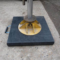 Plaque de support de grue haute compression en PEHD 50 mm, résistante à l'usure, avec service de découpe pour nacelles élévatrices et remorques de camping-car