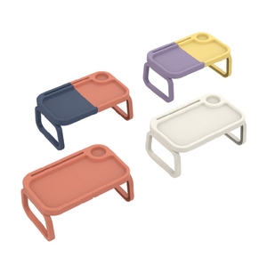 Plastic <strong>Foldable</strong> Portable Multifunction Laptop <strong>Desk</strong> with Cup Slot, <strong>Small</strong> Easy Lazy Table, Bed Working Studying Breakfast Table - Product Image 3