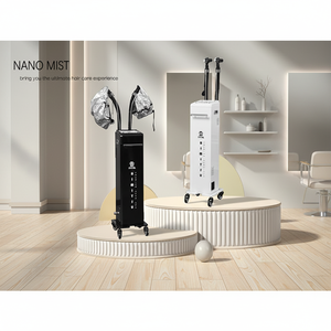 Vaporizador Capilar Nano Mist para Tratamiento Capilar de Uso Profesional con Ozono, Máquina para el Cuidado del Cuero Cabelludo con Dos Gorros de Vaporización para Uso en Salón - Product Image 1