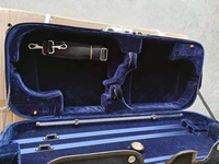 Sinomusik Cheap Price Plywood Double Violin case for String Instrument Black 600D Oxford Exterior for Sale Made in China
