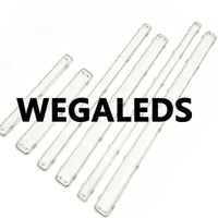 Tube LED T8 Tri-proof Industriel à Montage en Surface, Étanche, 2ft 4ft, 2x18W 2x9W, 6500K, avec Cache Transparent en ABS PC