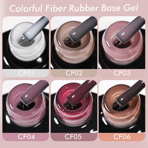 Toptan süper elastik UV jel güçlü yapışma kabarık tırnak taban kat Salon DIY kullanım için kauçuk taban jel kapalı ıslatın - Product Image 2