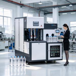 Máquina Sopladora de Botellas Semiautomática de 1.5L y 4 Cavidades, Diseño Compacto para Botellas de Agua - Product Image 1