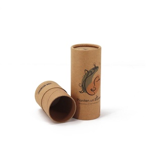 Manufacturer Cylinder Kraft Paper Tubes Packaging Custom Logo Design for Cosmetic Essence <b>Bottle</b> - Product Image 4