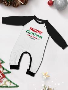 Pyjamas <span class=keywords><strong>de</strong></span> Noël personnalisés grande taille à carreaux verts à manches longues pour la famille avec taille élastique et devant tricoté - Product Image 5
