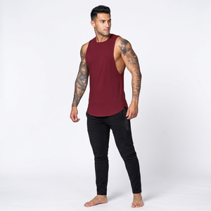 Hot Selling Breathable Custom Men Tank Top Cotton <b>Stringer</b> Gym <b>Vest</b> Fitness Singlet Workout Bodybuilding Tank Top for Men`s - Product Image 1