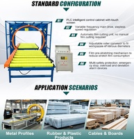 Machine d'emballage horizontal à commande servo de haute précision, équipement d'enroulement de profilés stable pour l'extrusion d'aluminium
