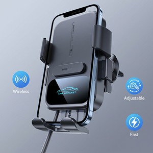 Chargeur de voiture sans fil X17 15W à chargement rapide avec support à capteur intelligent - Offre Spéciale - Product Image 1