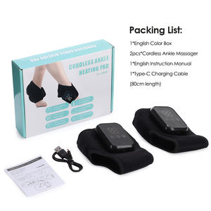 Masseur de pieds et de chevilles réglable avec chaleur pour la récupération et les soins de santé, support de cheville chauffant en silicone de qualité médicale - Product Image 2