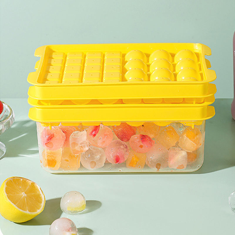 12 cubes Cercle + 20 cube Carré * 2 + Boîte de rangement + Pelle à glace