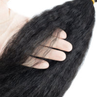 Proveedores de Confianza, Cabello Humano SDD de Doble Extremo para Trenzas, Cabello Natural y Suave Remy, Cabello Lacio Rizado al Por Mayor