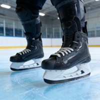 Patins à glace de qualité supérieure, excellent soutien de la cheville, chaussures d'entraînement de hockey respirantes