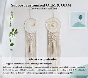 Atrapasueños redondo tejido a mano directo de fábrica, decoración de ventanas para el hogar, se puede personalizar - Product Image 2