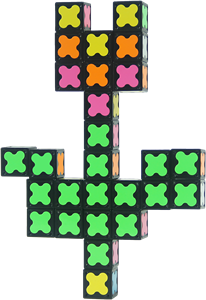 مكعبات مغناطيسية بلاستيكية 30 قطعة، لعبة ألغاز 7 في 1، مكعبات بناء إبداعية قابلة للتحول، سبينر يضيء في الظلام وصديق للبيئة - Product Image 2