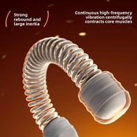Cuerda de Batalla Portátil Inalámbrica Multifuncional de Acero de Alta Elasticidad para Entrenamiento Cardiovascular y de Fuerza en Casa, 47cm 1.8kg