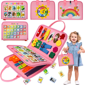 Livre d'activités Montessori en <span class=keywords><strong>feutre</strong></span> doux <span class=keywords><strong>pour</strong></span> bébés et tout-petits, <span class=keywords><strong>12</strong></span> <span class=keywords><strong>mois</strong></span>, apprentissage précoce, éducation préscolaire, livre sensoriel en <span class=keywords><strong>feutre</strong></span> - Product Image 1