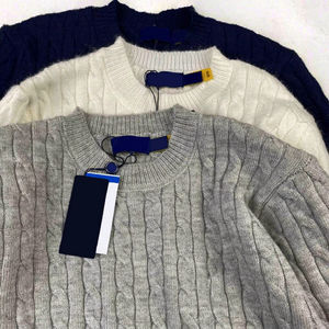 Nuovo Maglione in Lana Slim-fit Casual <span class=keywords><strong>con</strong></span> Logo Personalizzato Lt 2025, Stile Vintage Classico Old Money <span class=keywords><strong>con</strong></span> <span class=keywords><strong>Stampa</strong></span> Animalier e Cerniera - Product Image 3