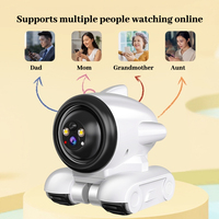 Caméra rotative à 360 ° de sécurité Wifi Offres Spéciales de longue durée Moniteurs intelligents Robot mobile pour animaux de compagnie avec notification d'alarme de sécurité
