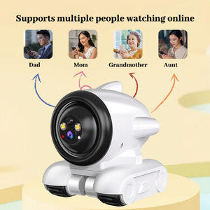 מכירות חמות לטווח ארוך אבטחה wifi 360 ° מצלמה מסתובב חכם צגים לחיות מחמד רובוט נייד עם הודעת אזעקה אבטחה - Product Image 4