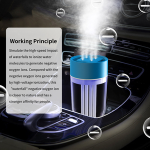 Humidificador purificador de aire para coche OEM ODM recién llegado generador de iones negativos con 4 boquillas taza fresca por 1 año de garantía hecho de plástico - Product Image 4