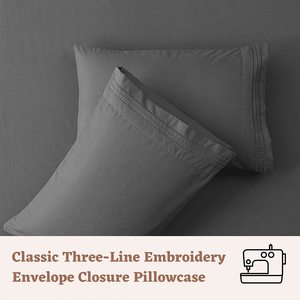 1800 draps <span class=keywords><strong>de</strong></span> luxe pour hôtel ensemble <span class=keywords><strong>de</strong></span> <span class=keywords><strong>lit</strong></span> pleine grandeur-draps rafraîchissants-literie extra douce-<span class=keywords><strong>sangles</strong></span> élastiques 4 pièces - Product Image 2