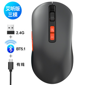 Ratón inalámbrico Bluetooth Aideepseek V12 fotoeléctrico, 7 botones, rodillos de cuatro direcciones, cargador incorporado para texto multilingüe - Product Image 3