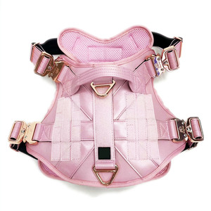 2024 desain baru kualitas tinggi tempur kulit tali anjing dengan gesper logam mewah dan empuk lembut - Product Image 2