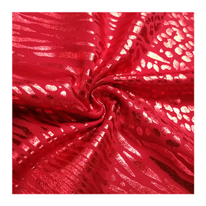 Cổ Lá Vàng Dập Căng Vải Mới Nhất Ăn Mặc Thiết Kế Dacron Spandex Elastane Vải - Product Image 3