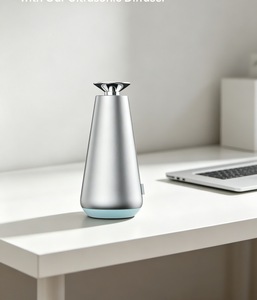 Diffuseur d'arômes sans fil en aluminium brossé, contrô<span class=keywords><strong>le</strong></span> de la brume à 3 vitesses, lumière colorée, minuterie, humidificateur d'huiles essentielles 50 ml, décoration pour la maison et l'hôtel - Product Image 6