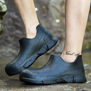 Chef Shoes Non Slip Waterproof Oil Proof Kitchen Work Shoes Unisex EVA <b>Rubber</b> <b>Plastic</b> One Piece Closure Anti Slip - Product Image 3