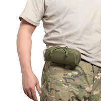Étui rigide tactique pour lunettes, sac banane en nylon pour entraînement extérieur, pochette suspendue système camouflage de combat
