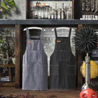 Tablier de Serveuse en Jean Robuste Sans Manches avec Poches Porte-Outils – Écologique et Tendance pour Restaurant et Bar