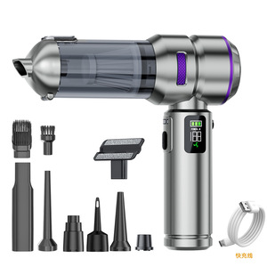 Mini dépoussiéreur rechargeable à aspiration puissante <span class=keywords><strong>sans</strong></span> <span class=keywords><strong>fil</strong></span> pour voiture, ABS 100W, 16000Pa, aspiration super forte, nettoyage en un clic - Product Image 2