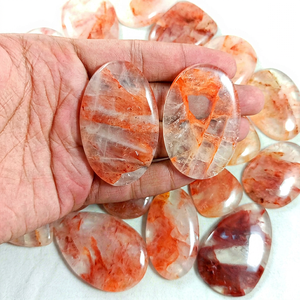 Wholesale Lot of Radha Arts Natural Red Fire Quartz Cabochon Mixed Shape Semi Precious Healing Loose Gemstones - Product Image 1