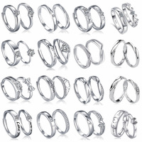 Bagues empilables personnalisées en argent sterling 925 avec zircon géométrique, en stock, pour femme, fiançailles, mariage, bijoux fins