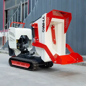 CASH COUPON SALE!!500Kg Gasoline Engine Powered Rubber Track Mini Cart Transporter, Dumper